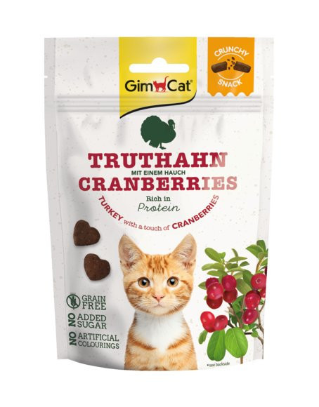 Gimcat Crunchy Snacks Krocan s brusinami 50g