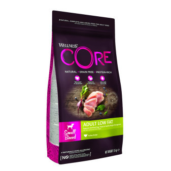 Wellness Core Dog Low Fat Adult Small krůta 1,5kg