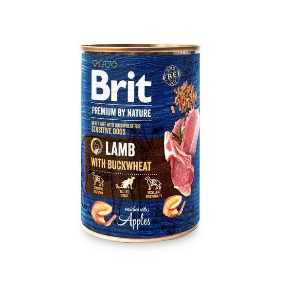 Konzerva Brit Premium by Nature Lamb with Buckwheat 400g