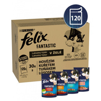 FELIX Fantastic lahodný výber v želé 120 x 85g