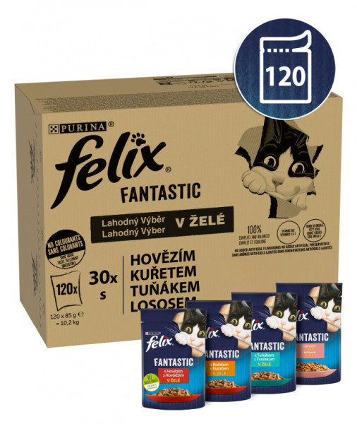 FELIX Fantastic lahodný výber v želé 120 x 85g