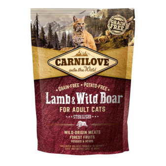 Carnilove Cat Grain Free Lamb&Wild Boar Adult Sterilised 400g