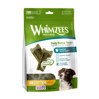 WHIMZEES Soft dentální pamlsek pro psy M (12-18kg) 14ks