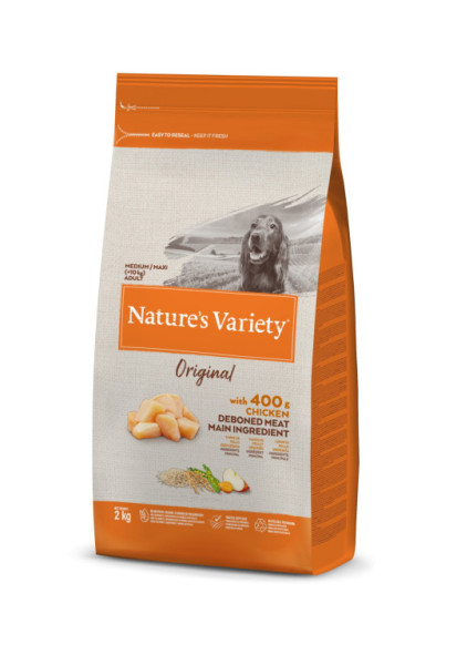 Nature´s variety original no grain pro střední psy s kuřecím  2kg