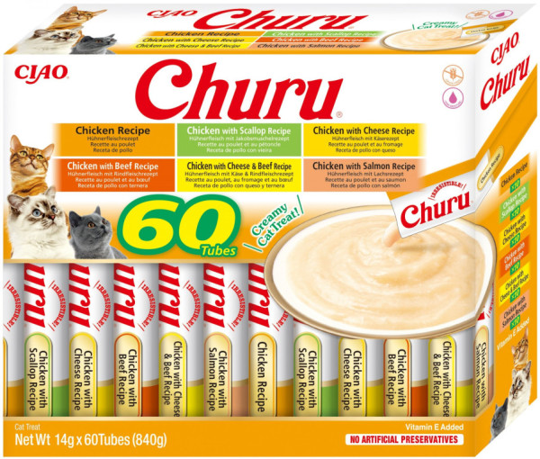 Churu cat masové pyré mix - kuře 840g (BAL.)