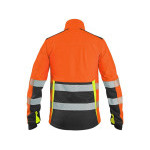 Bunda CXS BENSON, výstražná, softshell, pánská, oranžovo - černá, vel. 3XL