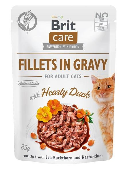 Brit Care Cat Fillets in Gravy Duck 85g