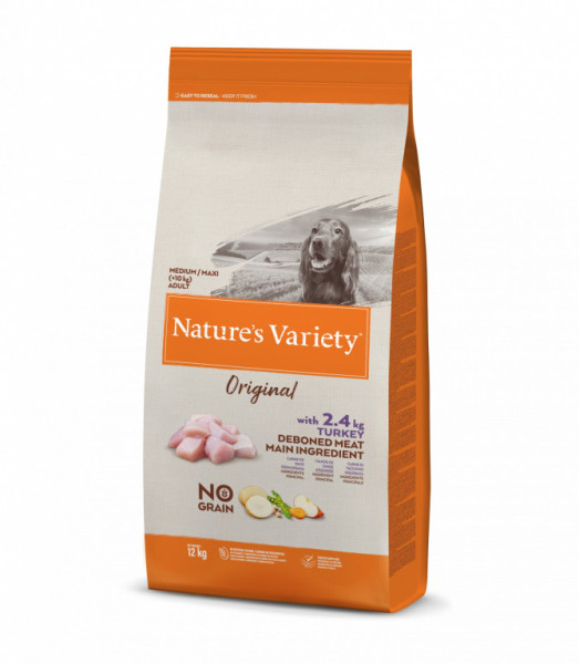 Nature´s variety original pro střední psy s krůtím  12kg