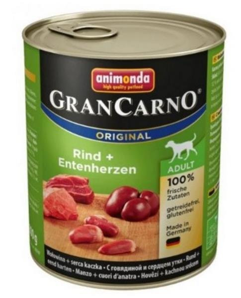 Animonda GranCarno Adult hovězí+kachní srdce 800g