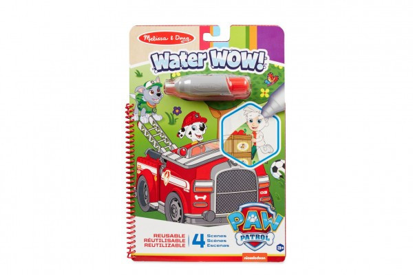 Kouzelné malování vodou Tlapková patrola/Paw Patrol omalovánky/blok 19x28cm + štětec, 4 listy