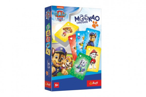 Karetní hra Mookao Tlapková patrola/Paw patrol společenská hra v krabici 14x21x4cm