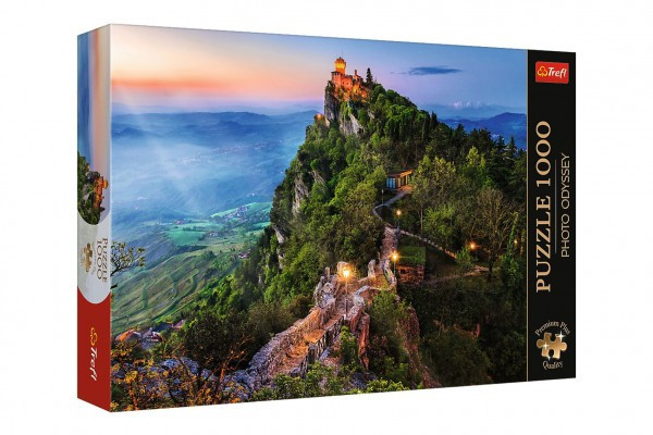 Puzzle Premium Plus - Photo Odyssey: Cesta Tower,San Marino 1000 dílků 68,3x48cm v krabici 40x27