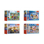 Minipuzzle miniMAXI 20 dílků Tlapková patrola/Paw Patrol 4 druhy v krabičce 11x8x4cm 24ks v boxu