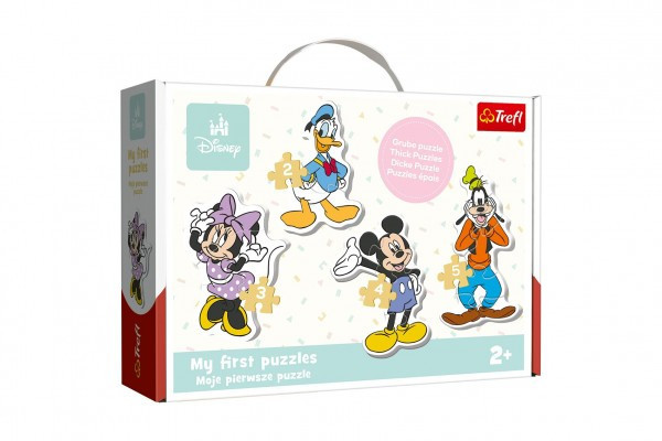 Baby puzzle Mickey Mouse a přátelé 14 dílků v krabici 27x19cm 24m+