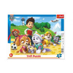 Puzzle deskové Paw Patrol/Tlapková patrola na stopě 37x29cm 25 dílků ve fólii