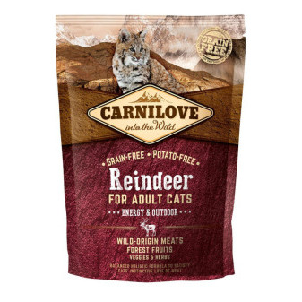 Carnilove Cat Grain Free Reindeer Adult Energy&Outdoor 400g