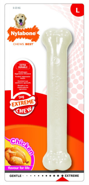 Nylabone hračka Extreme kost příchuť kuře L