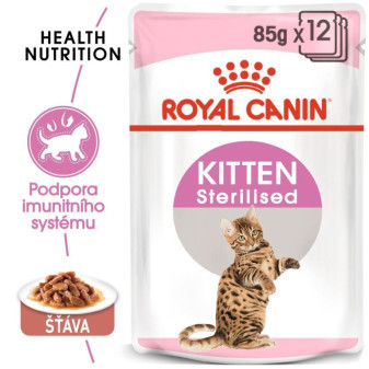 Kapsička Royal Canin FHN KITTEN STERILISED ve stave 12x85g (BAL.