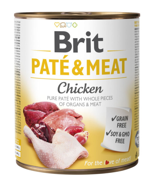 konzerva Brit Pate & Meat Chicken 800 g