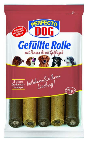 Perfecto Dog měkké rolky hovězí/drůbeží 275g