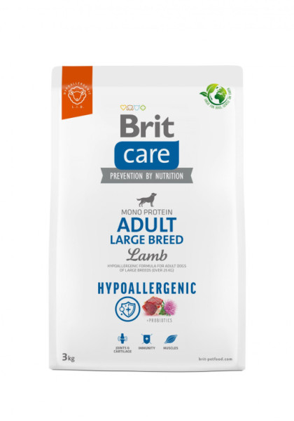 Brit Care Dog Hypoallergenic Adult Large Breed - lamb and rice, 3kg