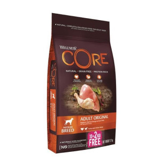 Wellness Core Dog Original kruta a kuře 10+2kg