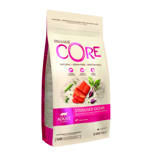 Wellness Core Cat Ocean Adult Sterilised losos 1,75kg