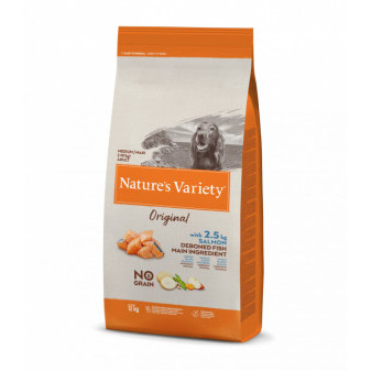 Nature´s variety original pro střední psy s lososem 12kg