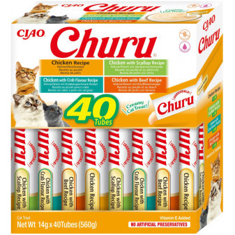 Churu cat masové pyré mix - kuře 560g (BAL.)