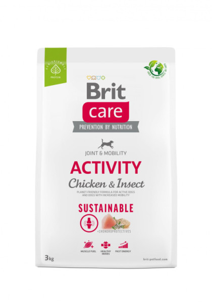 Brit Care Dog Sustainable Activity - chicken and insect, 3kg