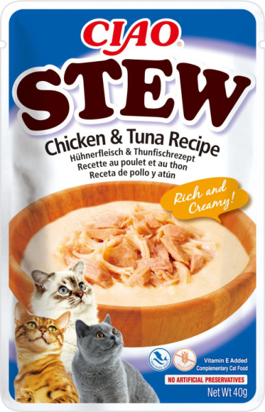 Kapsička Churu Cat Stew - kuře, tuňák 40g