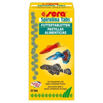 Sera krmivo pro ryby pojídající řasy Spirulina Tabs 24tbl.Nature