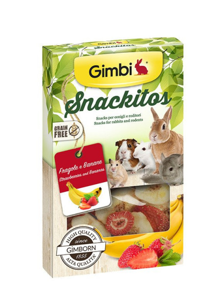 Gimborn Snackitos jahoda+banán 60g