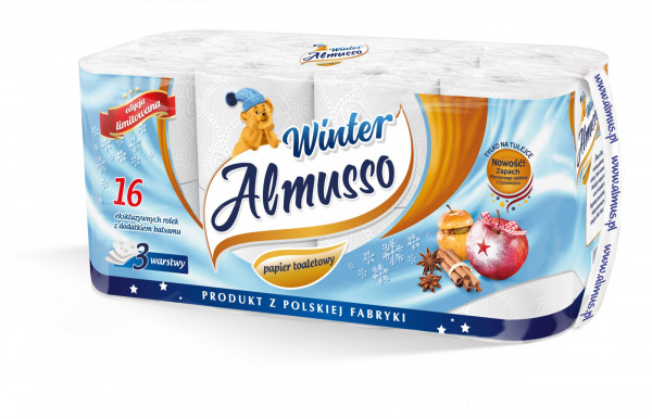 Toaletní papír Almusso Winter 16 ks v balení 3 vrstvý