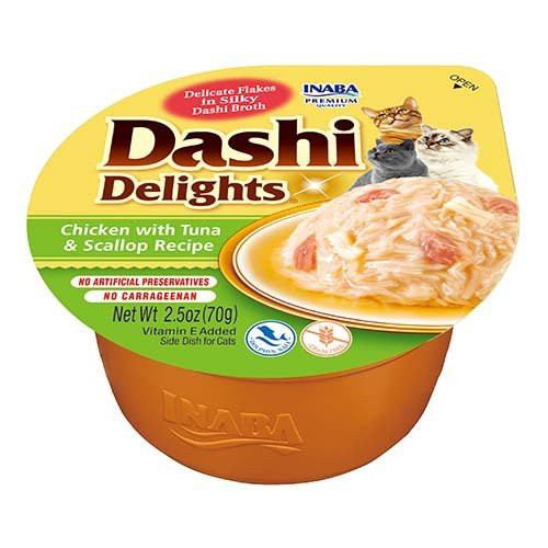 Dashi Delights vanička kuře s tuňákem a hřebenatkou 70g