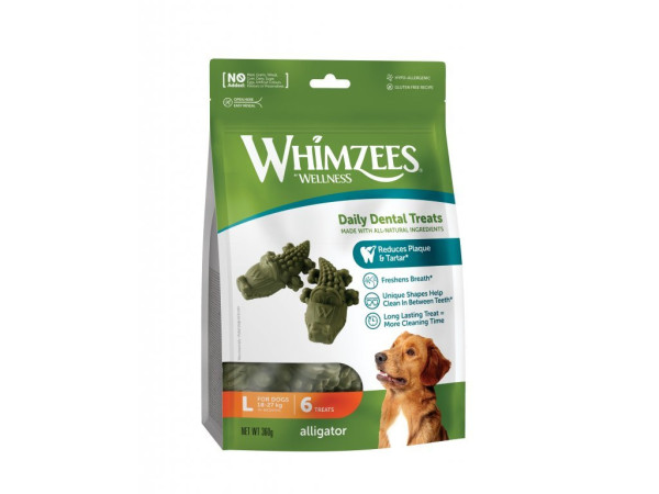 Whimzees aligátor L 360g