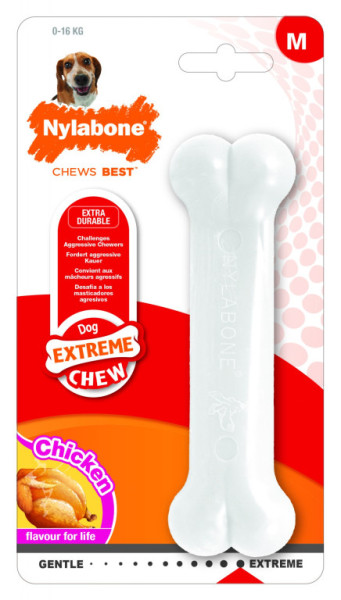 Nylabone hračka Extreme kost příchuť kuře M