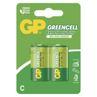 Baterie C GP R14 Greencell 2 ks