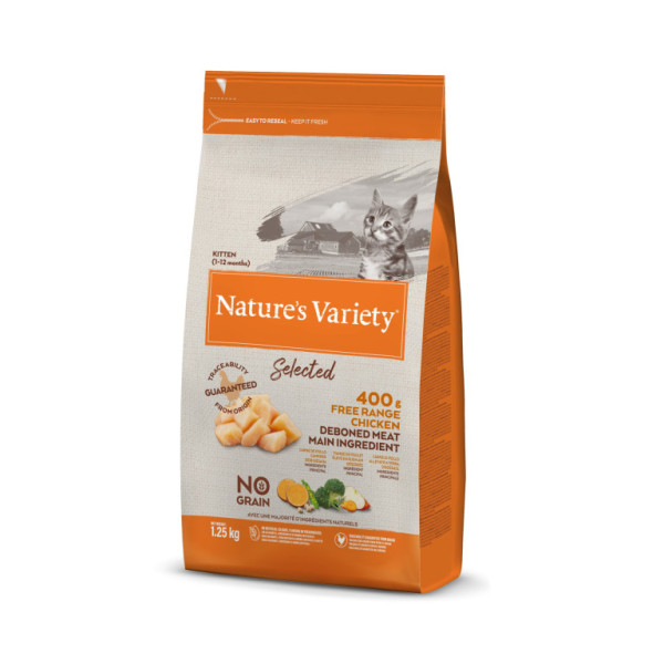 Nature´s variety selected pro koťata s kuřecím 1,25kg