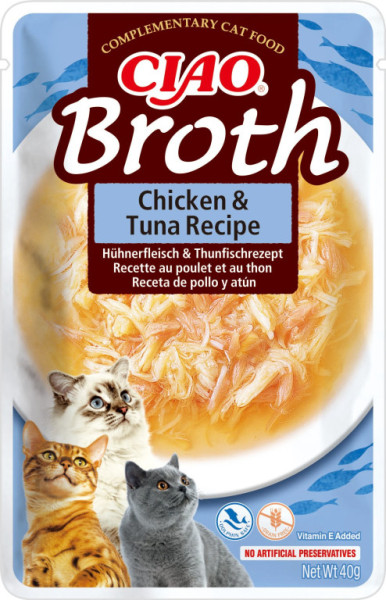 Kapsička Churu Cat Broth - kuře, tuňák 40g