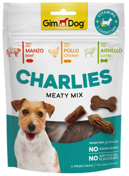 GIMDOG Charlies Meaty Mix hovězí, kuřecí, jehněčí 70g