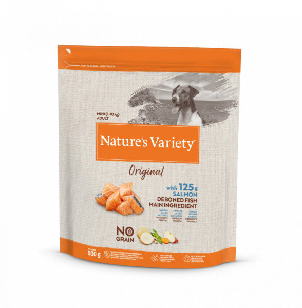 Nature´s variety original pro malé psy s lososem  600g