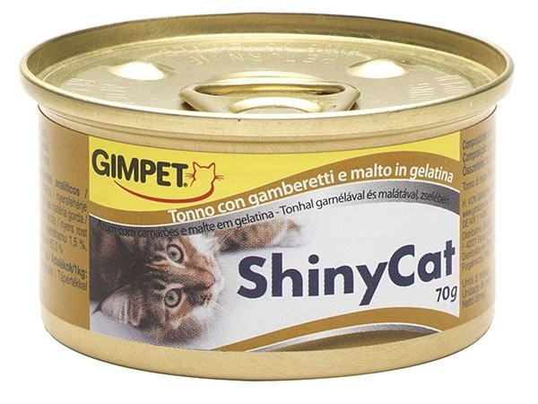 Konzerva ShinyCat tuňák + kreveta + maltóza, 70 g