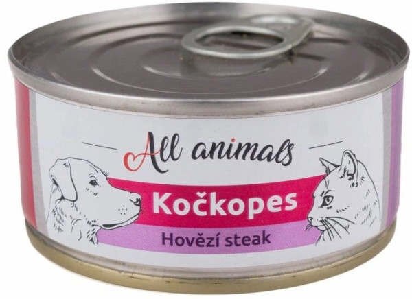 Kočkopes STEAK z hovězí svaloviny 100g