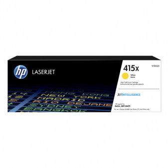 HP originální toner W2032X, yellow, 6000str., HP 415X, high capacity, HP Color LaserJet Pro M454