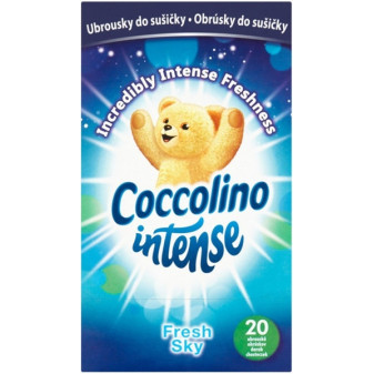 Coccolino Intense Fresh Sky vonné ubrousky do sušičky 20 ks