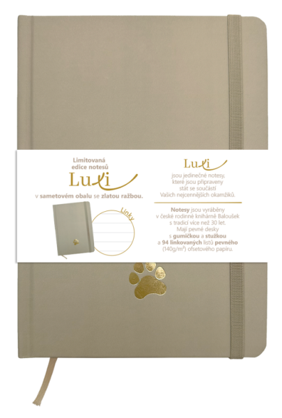 Notes Luxi linky - A5 - lamino - moka