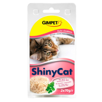 ShinyCat konzerva krab+kuřecí 2x70g