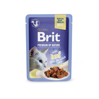 Kapsička Brit Premium Cat Delicate Fillets in Jelly with Beef 85 g