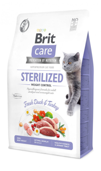 Brit Care Cat Grain-Free Sterilized Weight Control 2kg